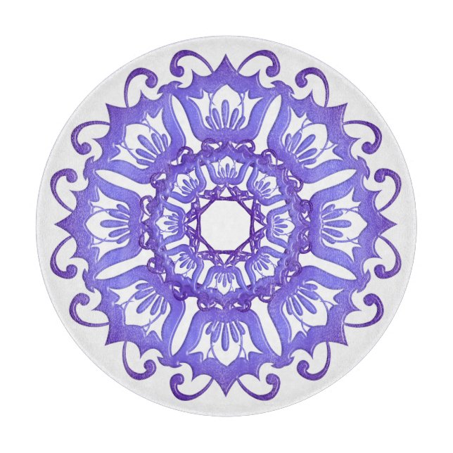 Etnisk blom- mandala. (Framsidan)