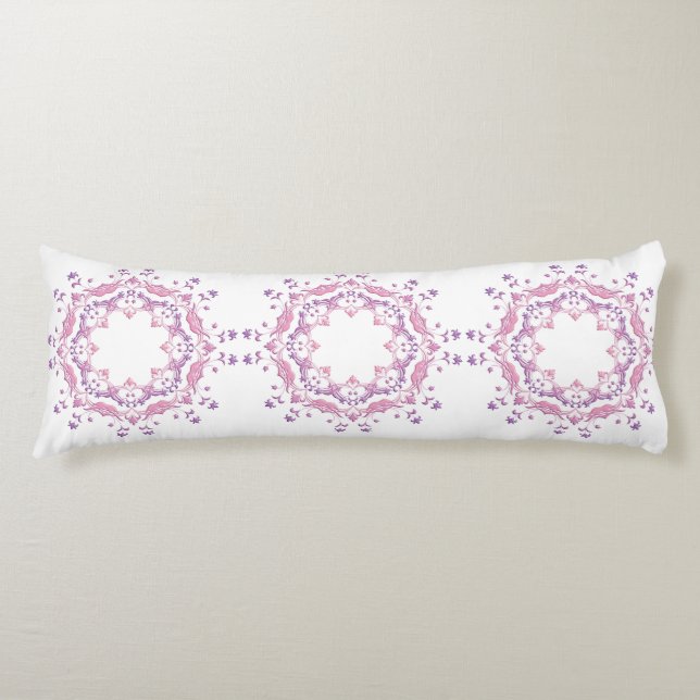 Etnisk blom- mandala. kroppskudde (Framsidan)