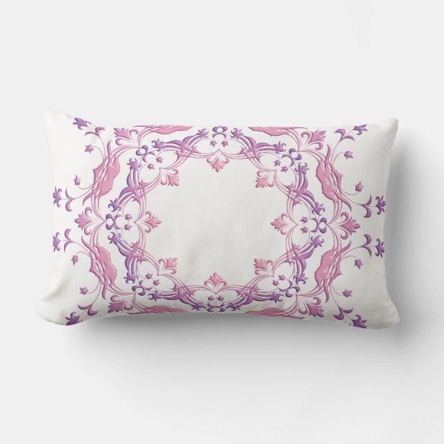 Etnisk blom- mandala lumbarkudde (Framsida)