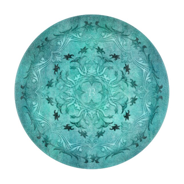 Etnisk blom- mandala. Monogram (Framsidan)