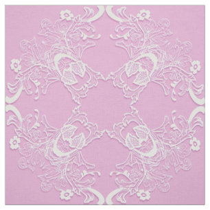 Etnisk blom- rosa mandala. tyg