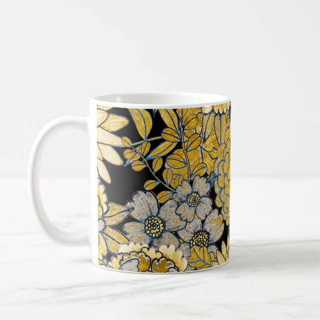 Etnisk Blommigt: Kreativet Paisley Struktur. Kaffemugg (Vänster)