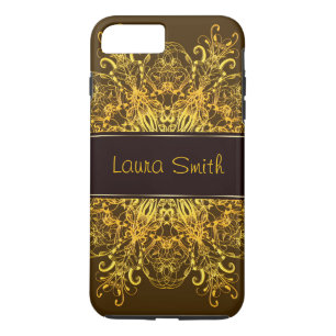 Etnisk blommigt mandala. iphone case
