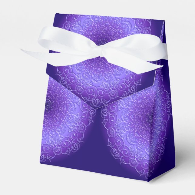 Etnisk blommigt mandala. presentaskar (Framsidan Sidan)