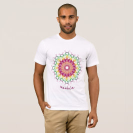 Etnisk blommigt mandala. t shirt