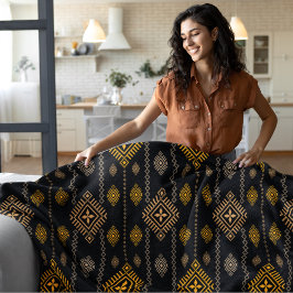 Etnisk design för Mönster Boho Fleecefilt