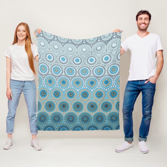 Etnisk design Mönster Fleecefilt (På plats)
