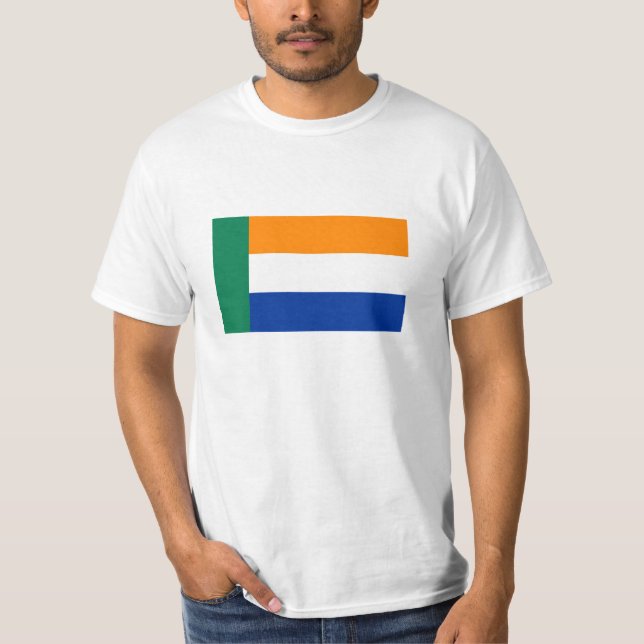 Etnisk flagga för Afrikaner folk T Shirt (Framsida)