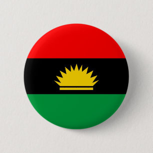 Etnisk flagga för Biafra republikminoritet folk Knapp