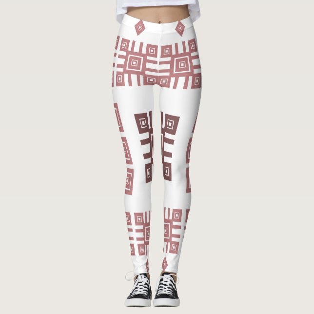 Etnisk folkornament leggings (Framsida)