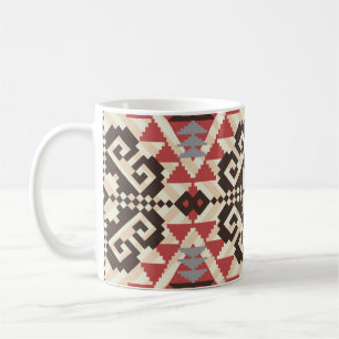 Etnisk geometri: Abstrakt sömlös Kaffemugg