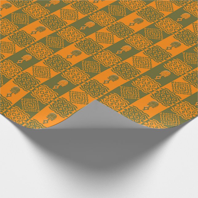 Etnisk geometrisk afrikan presentpapper (Hörn)