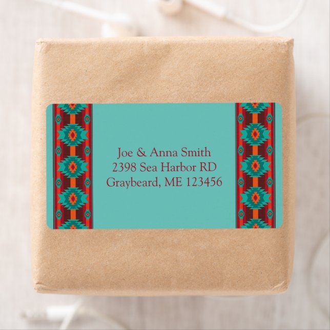 Etnisk geometrisk design i sydvästra fraktsedel (Insitu)