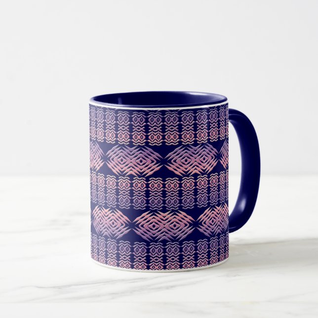 Etnisk geometrisk gradient Mönster Mugg (Framsida höger)