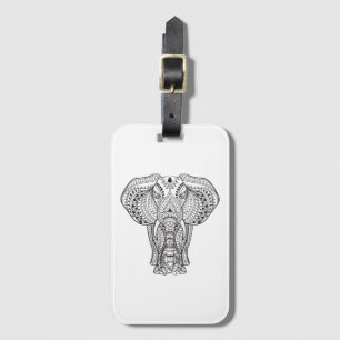 Etnisk indisk elefant bagagebricka