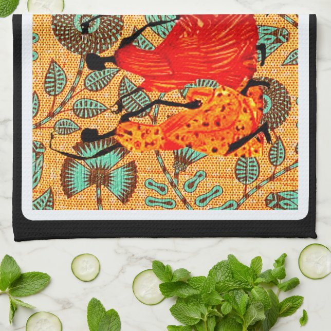 Etnisk Kökshandduk (Vikta)