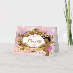 Etnisk Kunglig Prinsessa Rosa & Guld Elegant Kort