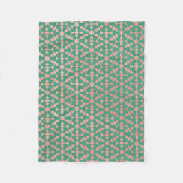 Etnisk marockansk geometrisk Mosaic Mönster Fleecefilt