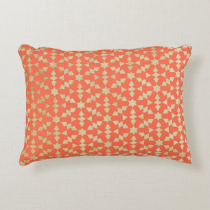 Etnisk marockansk geometrisk Mosaic Mönster Prydnadskudde