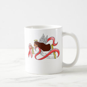 Etnisk medvetenhetängel "för rött band" kaffemugg