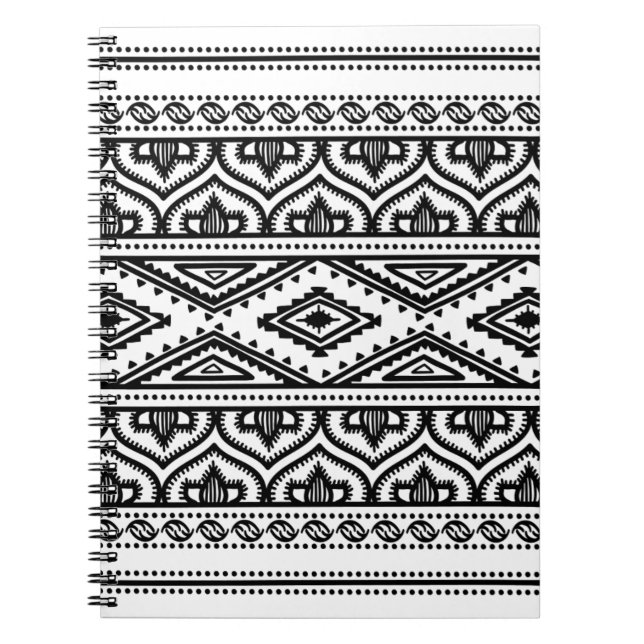 Etnisk mönsterdesign anteckningsbok (Framsidan)