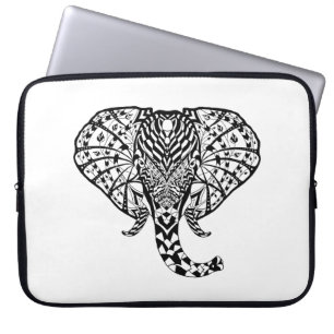 Etnisk mönsterelefant laptop sleeve