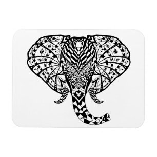 Etnisk mönsterelefant magnet
