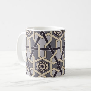 Etnisk orientalisk prydnadsbrodery decor Mönster Kaffemugg