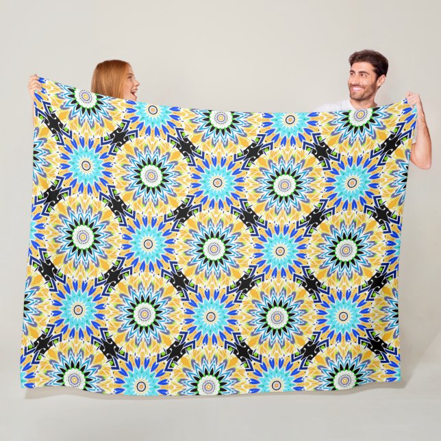 Etnisk ornament fleecefilt (På plats)