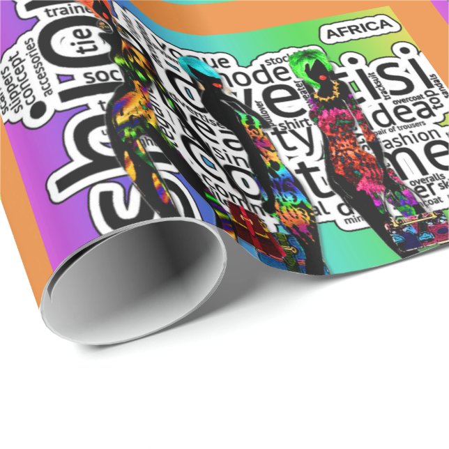 Etnisk Presentpapper (Rullad Hörn)