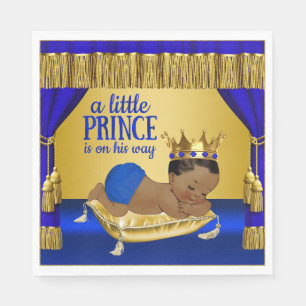 Etnisk prins baby shower pappers servett