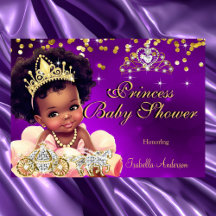 Etnisk Prinsessa Baby Shower Lila Tiara Vagn
