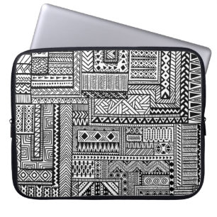 Etnisk prydnad laptop sleeve