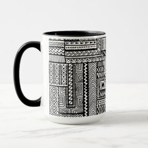 Etnisk prydnad mugg