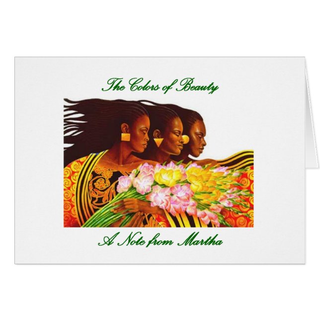 Etnisk skönhet OBS kort (Framsidan Horizontal)