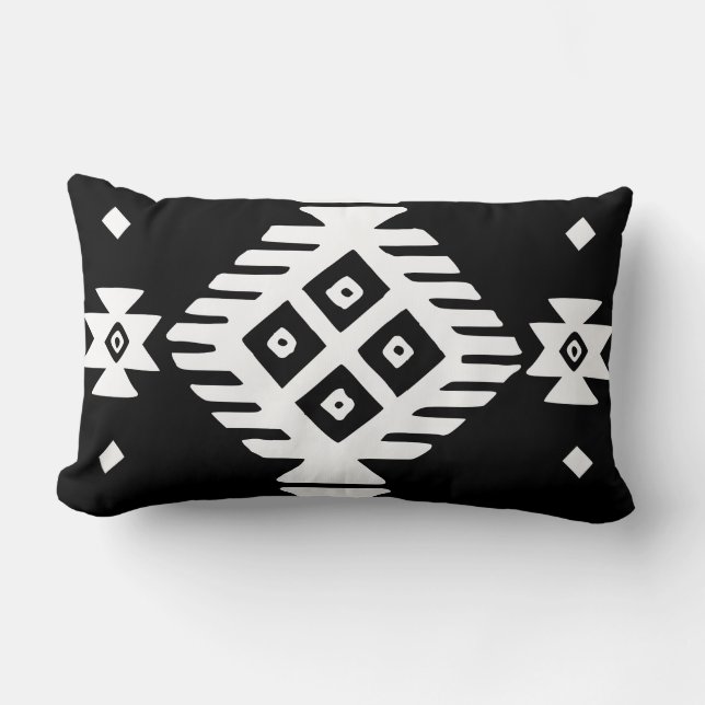 Etnisk slavisk inhemsk ornament boho bulgarisk kil lumbarkudde (Framsida)