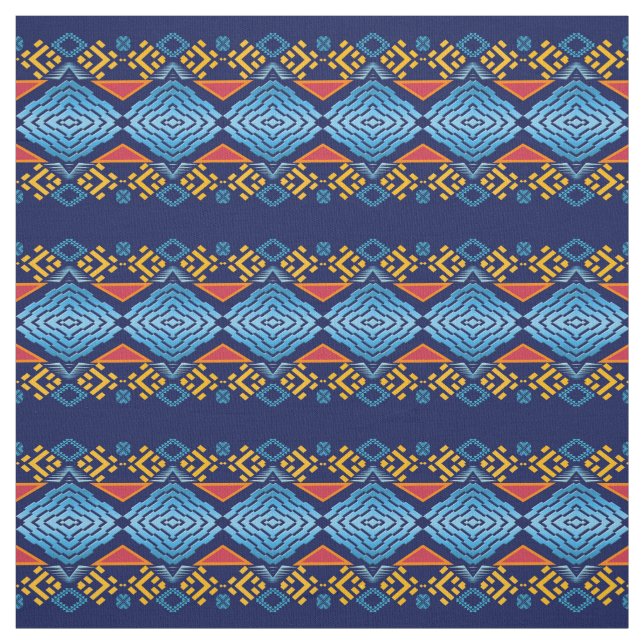 Etnisk Southwestern geometrisk randmarin Tyg (Provkarta)