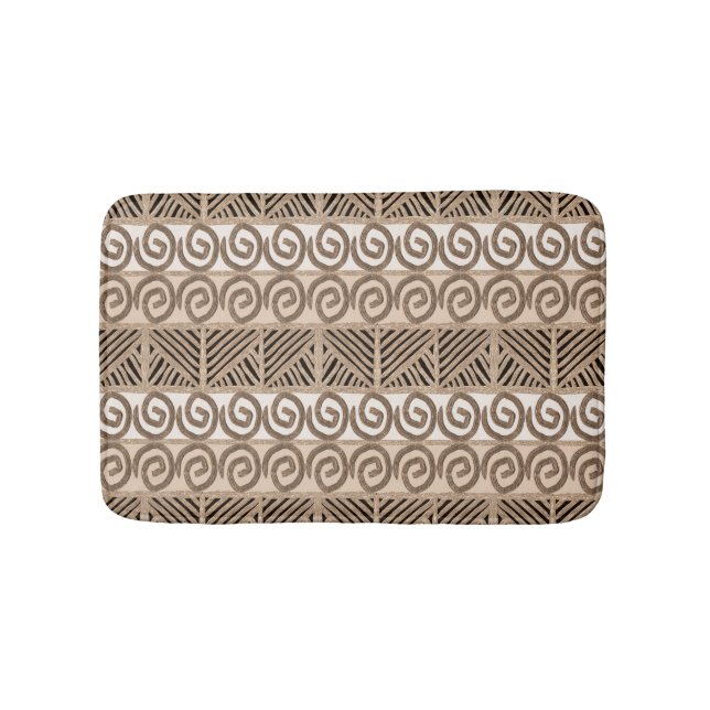 etnisk stam- afrikansk hand plockademodell badrumsmatta (Framsidan)