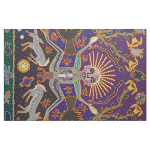 Etnisk stam- konst Boho för mexicansk Mayan Aztec Tyg
