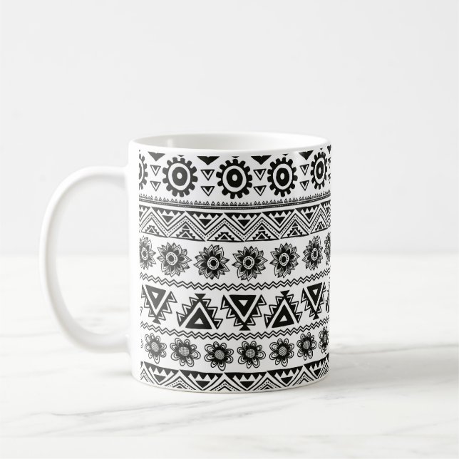 Etnisk stamlösning, sömlös kaffemugg (Vänster)