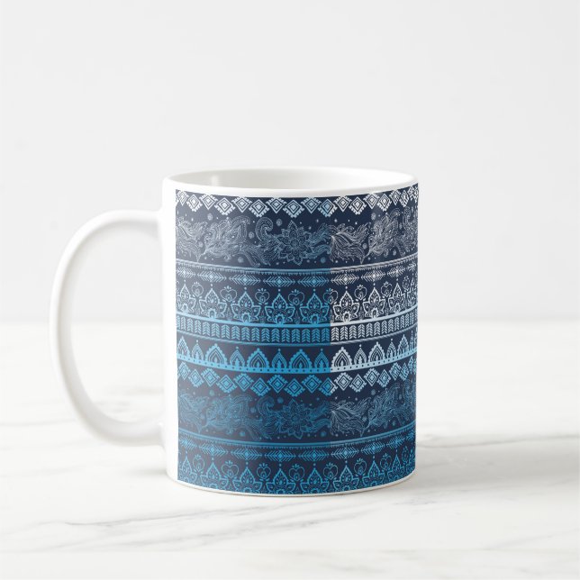 Etnisk stamlösning, sömlös  kaffemugg (Vänster)