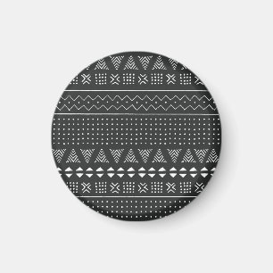 Etnisk stammen: svart vit mönster. magnet