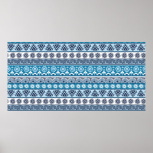 Etnisk stammen utan sömlös mönster poster
