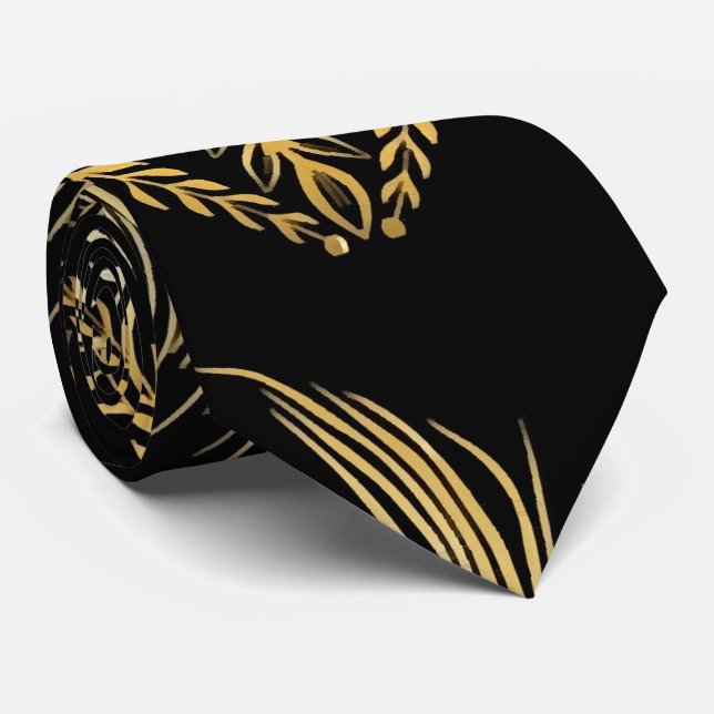 Etnisk stil-fågelfjäder sömlös mönster slips (Rullad)