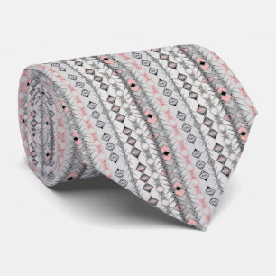 etnisk strimlad grått rosa Mexikansk orientalisk s Slips