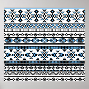 Etnisk triangel Geometric Navajo Mönster Poster