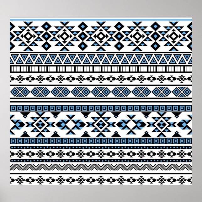 Etnisk triangel Geometric Navajo Mönster Poster (Framsidan)