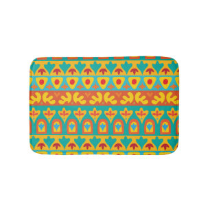 Etnisk Vintage Garden Seamless Background Badrumsmatta