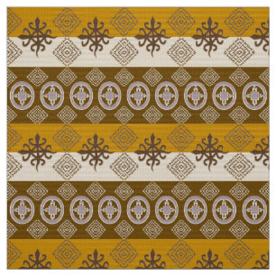 Etniska afrikanska Adinkra symboler Tyg