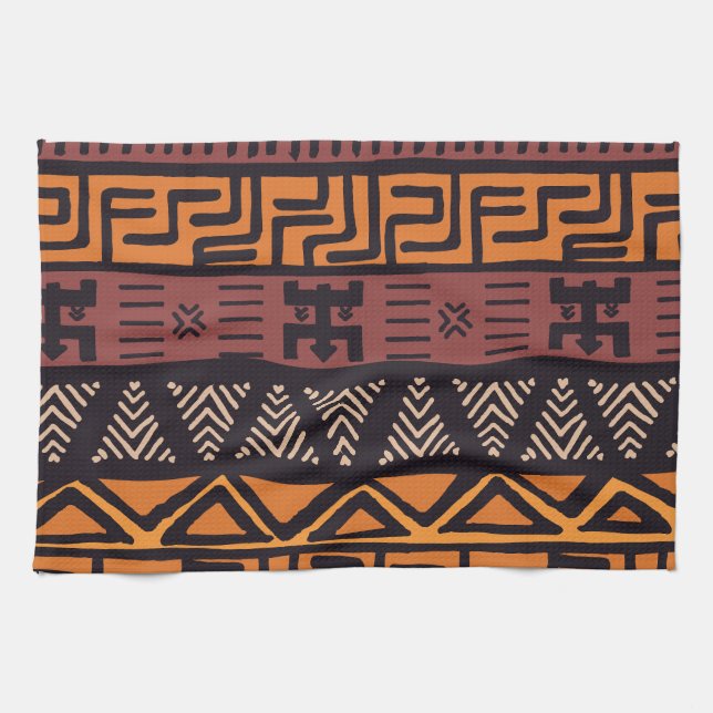 Etniska afrikanska vibes i Böhmen Stil Kökshandduk (Horisontell)